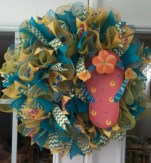Beach Sandal Wreath