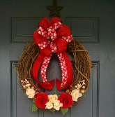 Valentine Grape Vine Wreath