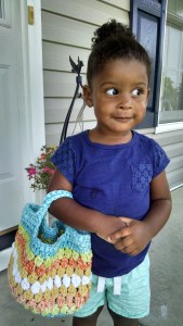 Amber and small tote