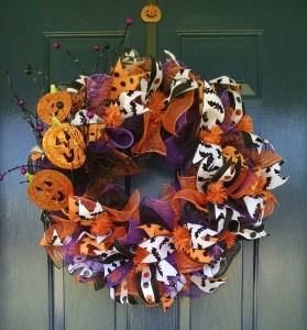 Pumpkin Bat Wreath